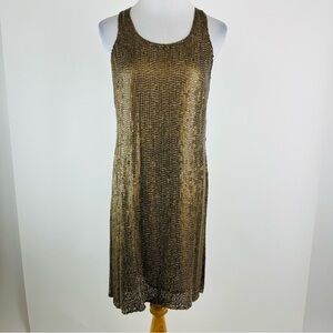 Double D Ranch Gold Sleeveless Dress